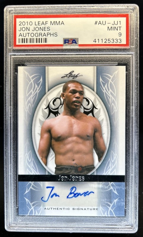 2010 Leaf MMA Jon Jones Auto Autograph #AU-JJ1 PSA 9 MINT