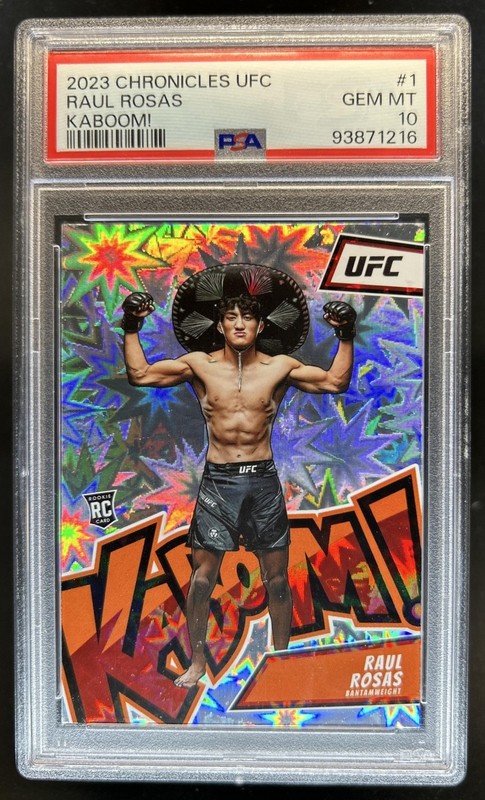 2023 Chronicles UFC Raul Rosas Kaboom! SSP RC Rookie #1 PSA 10 GEM MINT