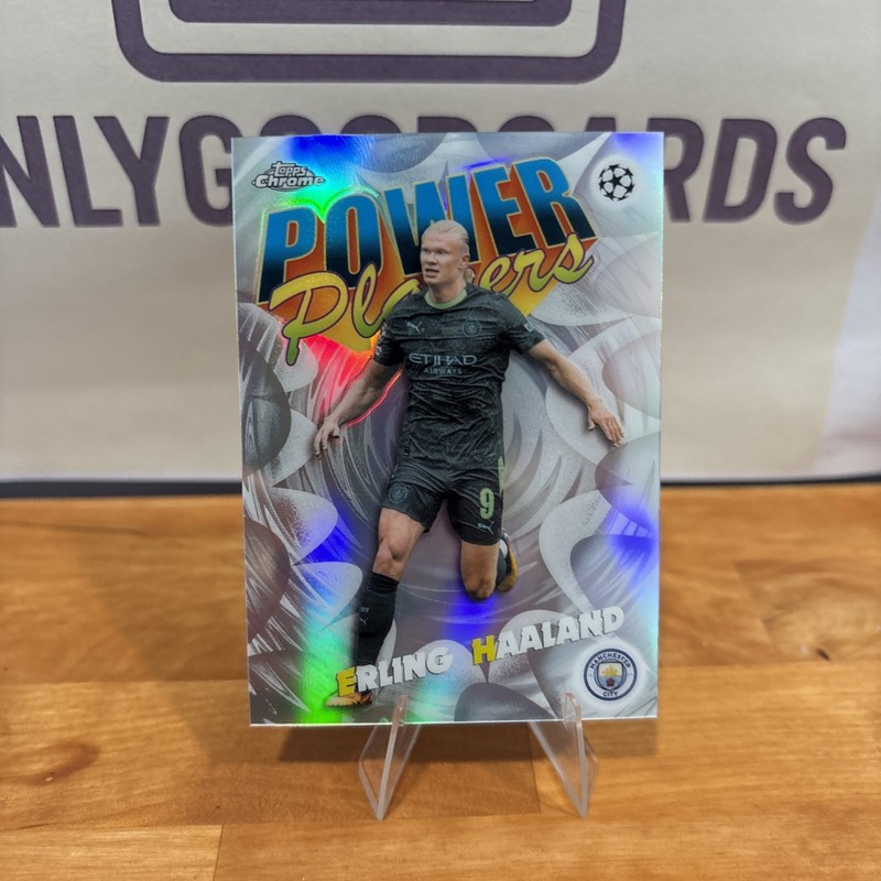 2026 Topps Chrome UEFA CC Erling Haaland Power Players #PP-6