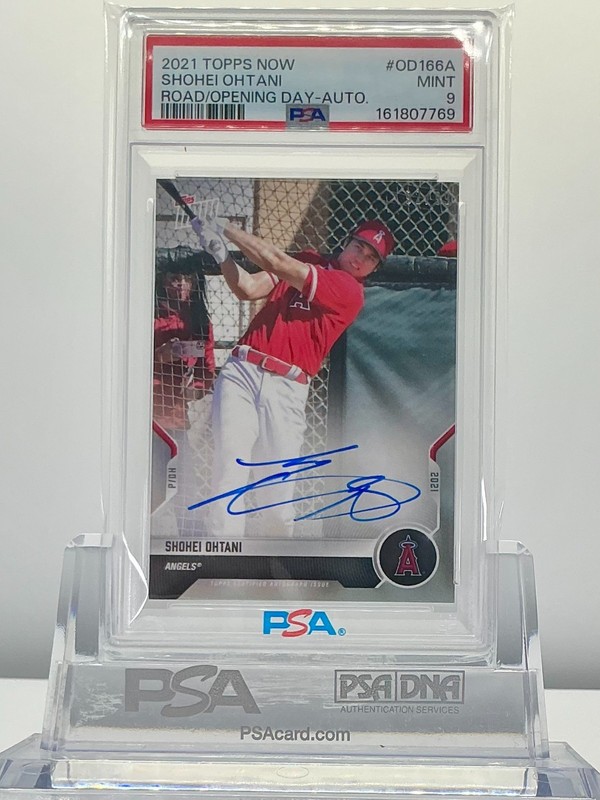 SHOHEI OHTANI 2021TOPPS NOW ROAD TO OPENING DAY-AUTO(/99 #OD166A PSA9!MINT!POP6!