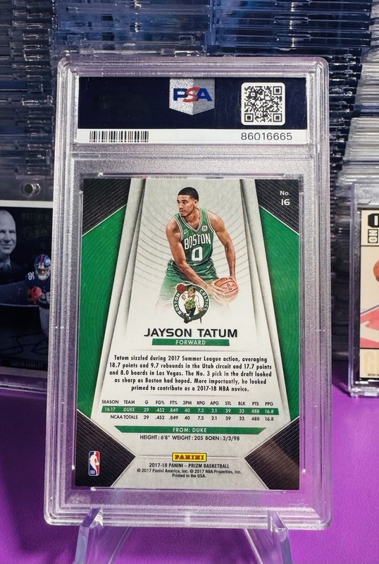 2017-18 Panini Prizm - Jayson Tatum #16 (RC) view 2