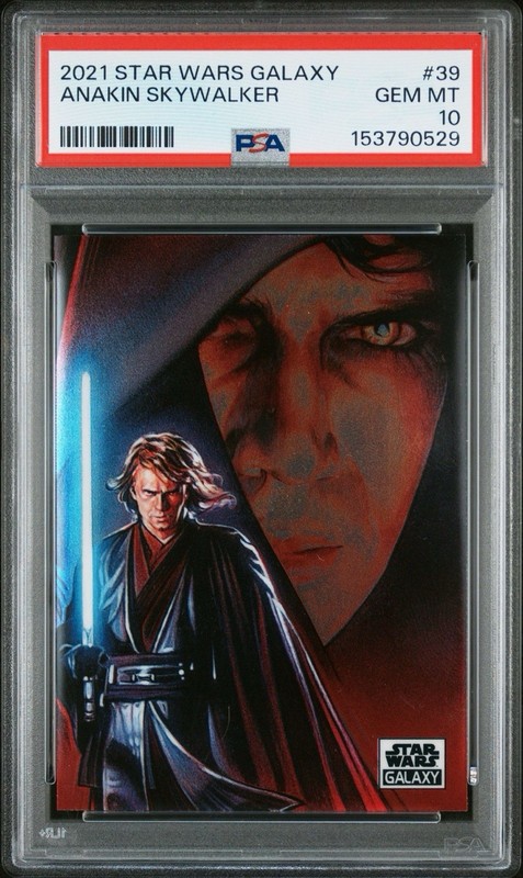 2021 Topps Chrome Star Wars Galaxy Anakin Skywalker #39 PSA 10