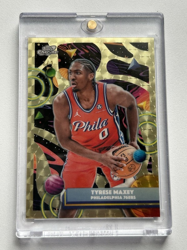 2025-26 Topps Chrome Cosmic - Tyrese Maxey Superfractor 1/1 Philadelphia 76ers