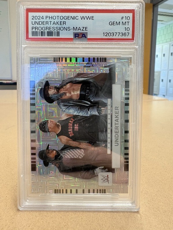 2024 Photogenic WWE Undertaker Progressions Maze /25 PSA 10 view 2