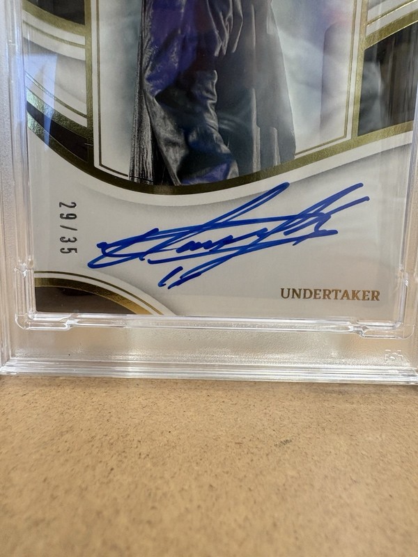 2023 Immaculate WWE Undertaker All-Time Greats Signatures /35 PSA 8 Auto 10 view 2