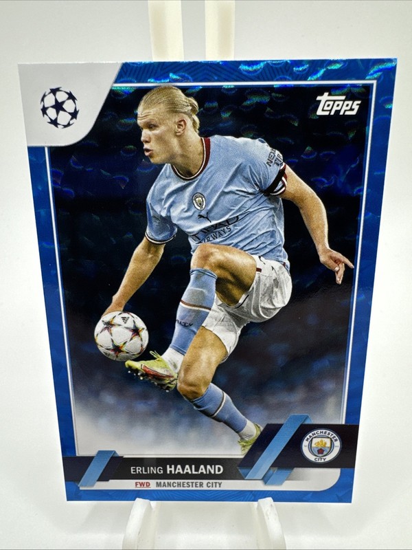 2022-23 Topps Chrome Sapphire UEFA UCC Erling Haaland /99