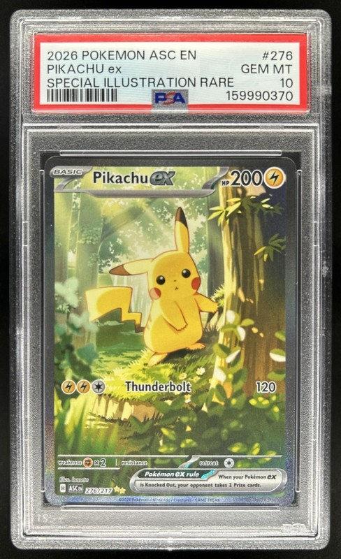 2026 Pokemon Pikachu ex Special Illustration Rare #276/217 PSA 10