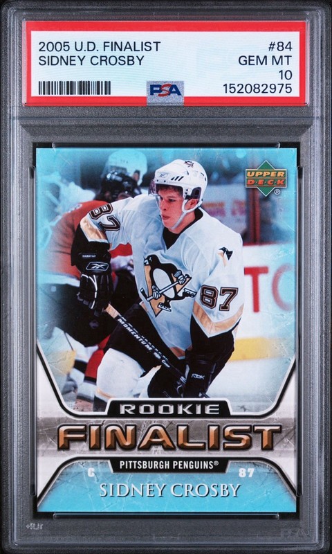 Sidney Crosby PSA 10 2005 Rookie Finalist Pittsburgh Penguins #84