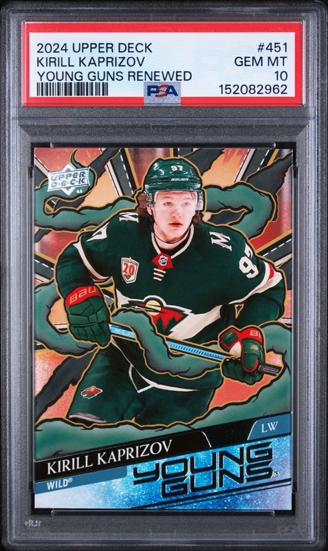 Kirill Kaprizov PSA 10 Young Guns Renewed 2024 Upper Deck Minnesota Wild