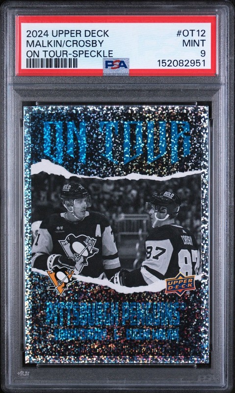 Sidney Crosby Evgeni Malkin On Tour Speckle SP Pittsburgh Penguins 2024 UD