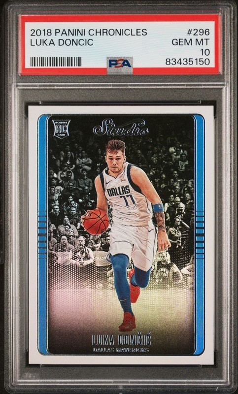 2018-19 Panini Chronicles Basketball Luka Doncic #296 Rookie RC PSA 10
