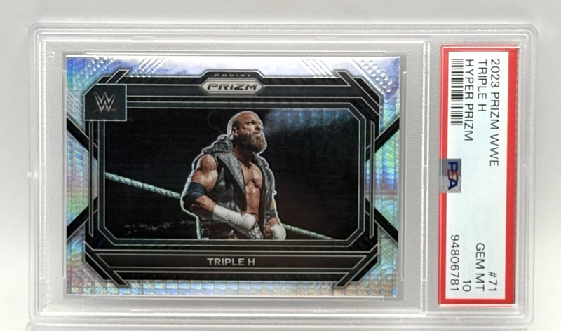 TRIPLE H - HHH - 2023 PANINI PRIZM WWE HYPER PRIZM - PSA 10 GEM MINT