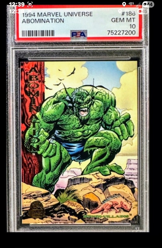 🌟🌟1994 MARVEL UNIVERSE ABOMINATION ✨️PSA10 🌟🌟 BEST PRICE ON EBAY 