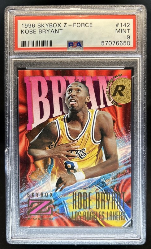 1996-97 Skybox Z-Force Kobe Bryant Rookie RC #142 Lakers PSA 9