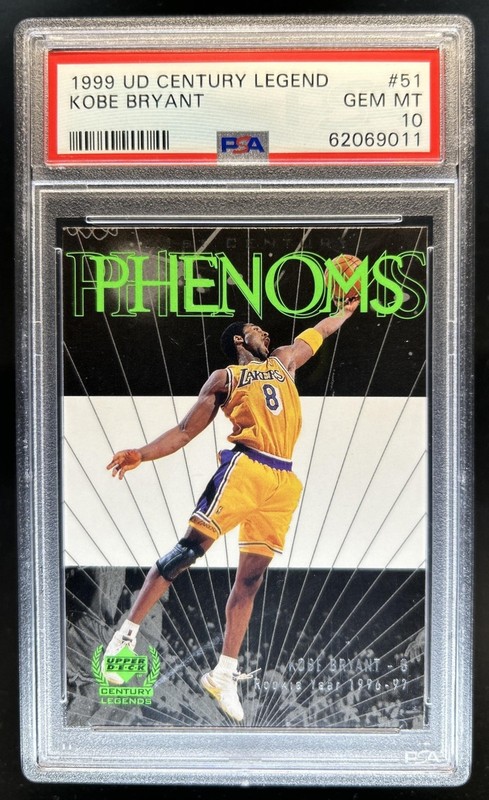 1998-99 Upper Deck Century Legends Kobe Bryant #51 Lakers PSA 10 GEM MINT