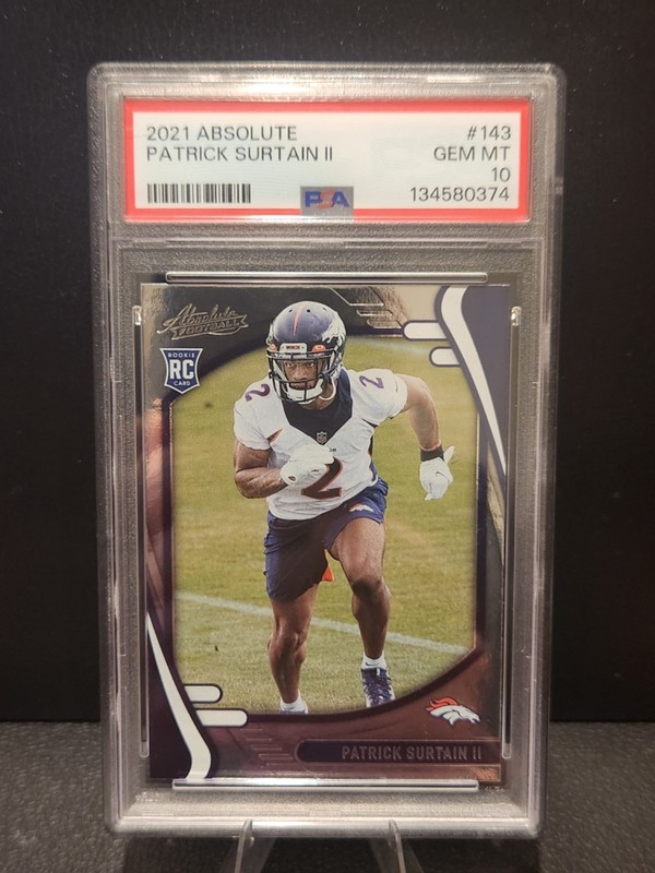 2021 Panini Absolute - Rookies Patrick Surtain II #143 (RC) PSA 10