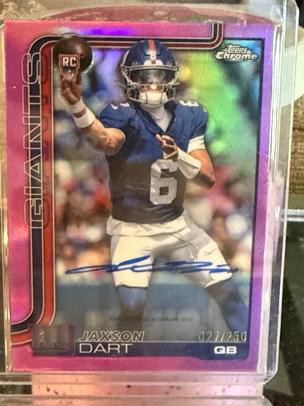 Jaxon Dart 2026 Topps Chrome /250 Purple Refractor Auto