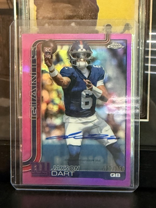 Jaxon Dart 2026 Topps Chrome /250 Purple Refractor Auto view 2