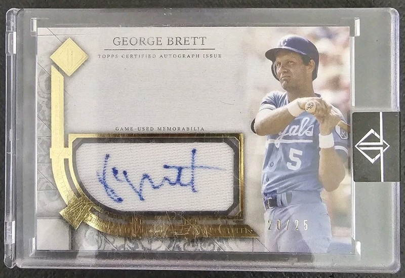 GEORGE BRETT 2024 Transcendent Baseball Game Used Jersey Auto 20/25 Royals