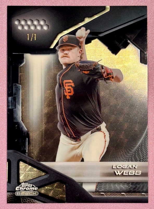 2026 Topps Chrome Black Logan Webb SUPERFRACTOR 1/1 ⭐ San Francisco Giants 💎 SF