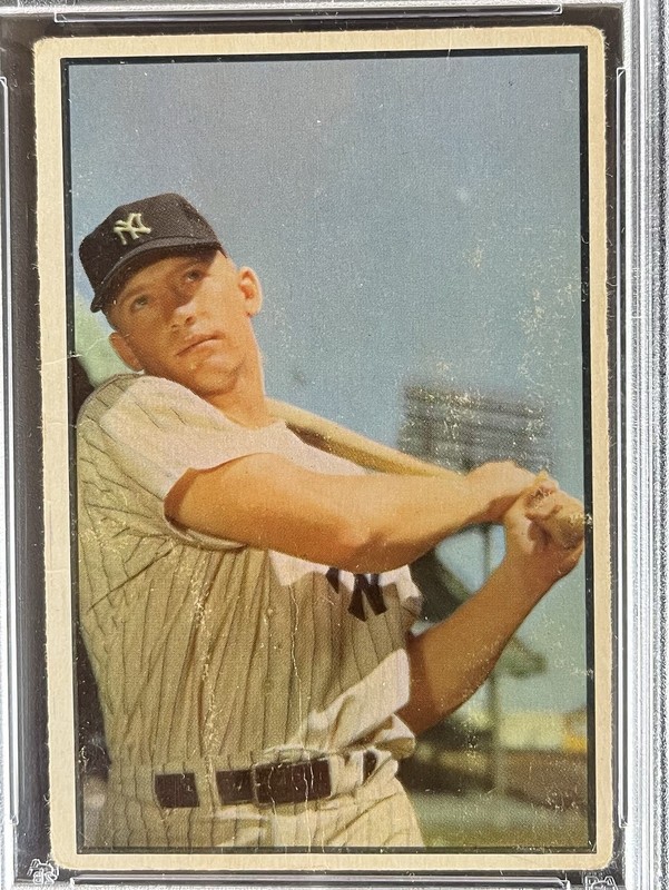1953 Bowman Color - Mickey Mantle #59 PSA 1 view 2