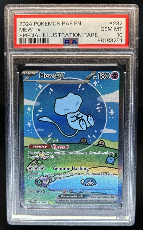 2024 Pokemon Paldean Fates Mew ex #232/091 PSA 10 GEM MINT