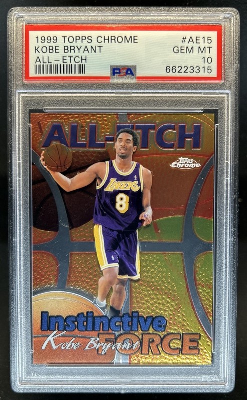 1999-00 Topps Chrome Kobe Bryant All Etch #AE15 Lakers PSA 10 GEM MINT