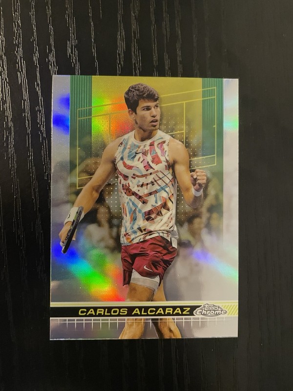 2024 Topps Chrome Carlos Alcaraz Refractor #50 view 1