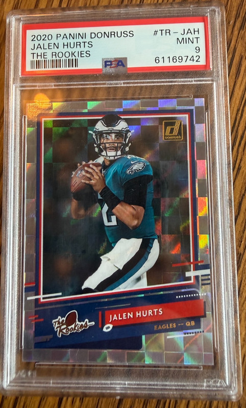 2020  Donruss The Rookies #TR-JAH Jalen Hurts Rookie RC PSA 9