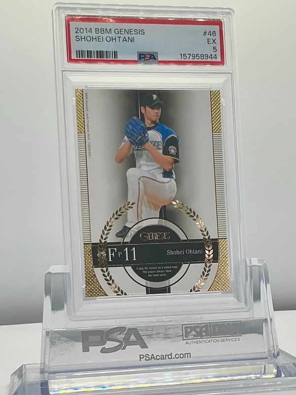  SHOHEI OHTANI 2014BBM GENESIS PITCHING #46 PSA5!POP2!(RC) view 2