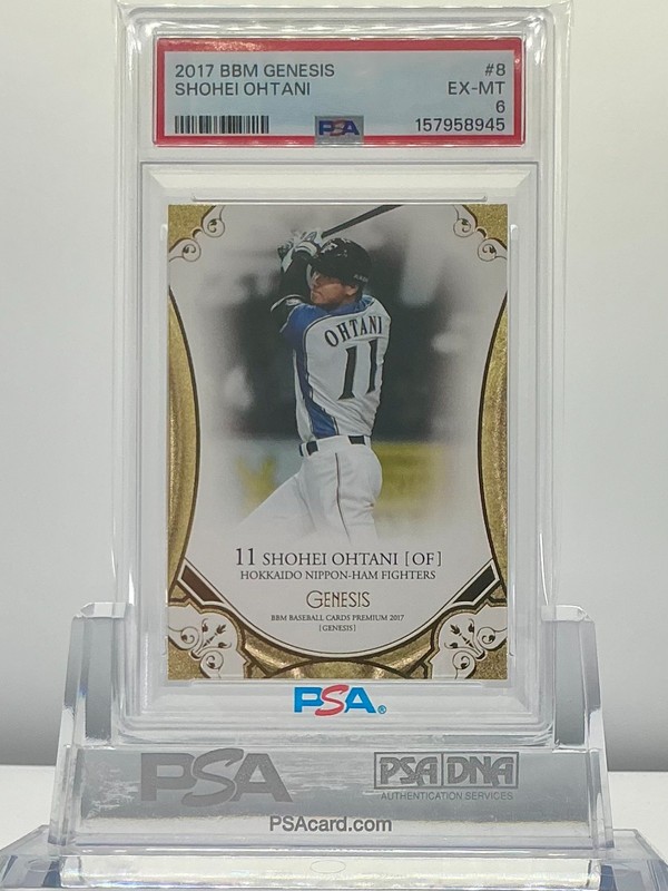 SHOHEI OHTANI 2017BBM GENESIS BATTING #8 PSA6!POP7!(RC) view 1