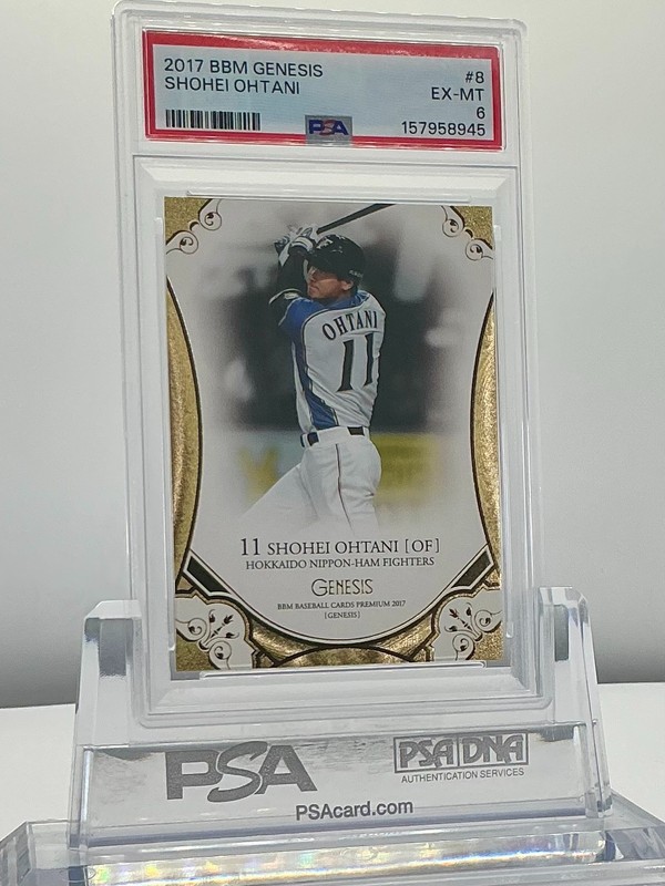 SHOHEI OHTANI 2017BBM GENESIS BATTING #8 PSA6!POP7!(RC) view 2