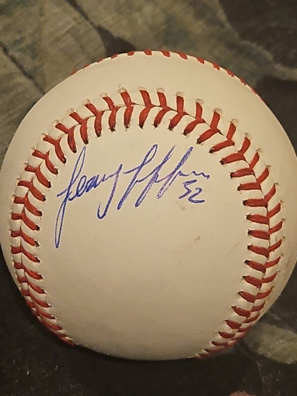 Jeremy Jeffress signed GAME USED baseball autographed romlb official auto mlb