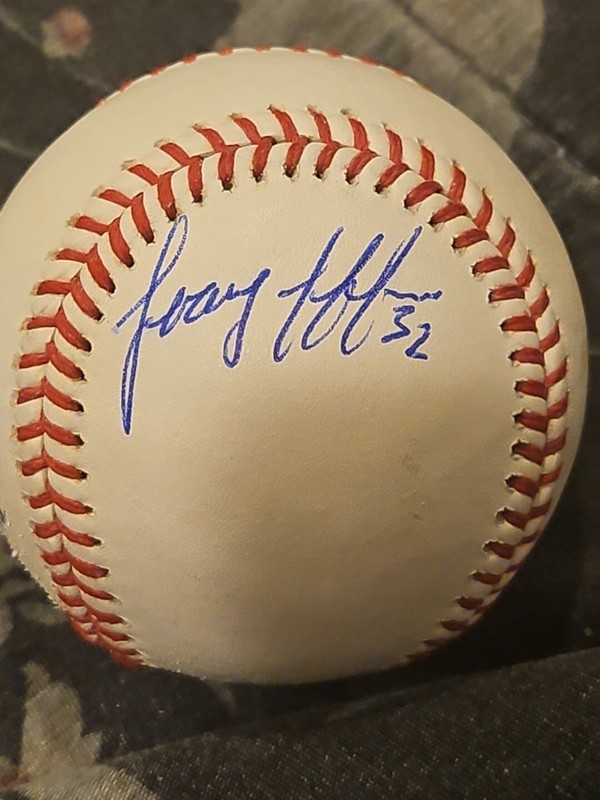 Jeremy Jeffress signed GAME USED baseball autographed romlb official auto mlb 1