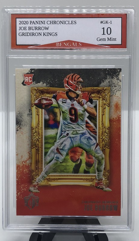 2020 Panini Chronicles JOE BURROW Gridiron Kings ROOKIE CARD #GK1 Gem Mint 10