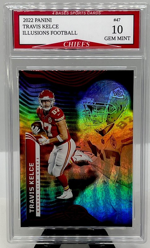 2022 Panini Illusions Travis Kelce Kansas City Chiefs Card #47 Gem Mint 10!