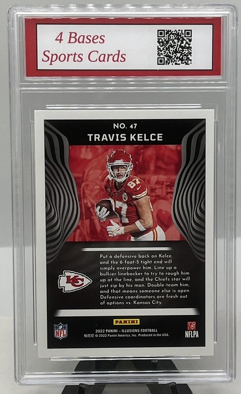 2022 Panini Illusions Travis Kelce Kansas City Chiefs Card #47 Gem Mint 10! view 2