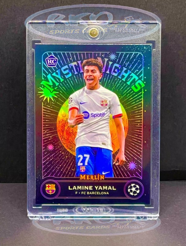 Lamine Yamal RARE ROOKIE RC REFRACTOR TOPPS CHROME INVESTMENT CARD SSP ROY MINT