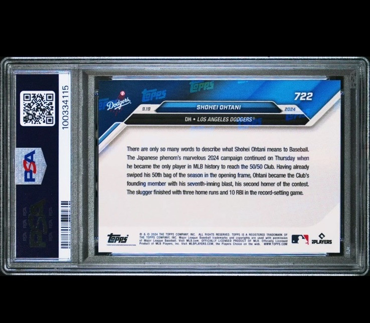 Shohei Ohtani HISTORIC 50/50 INVESTMENT CARD SSP TOPPS MVP GEM MINT PSA 10 view 2