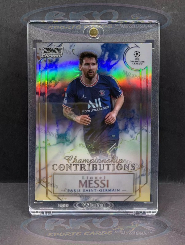 Lionel Messi RARE REFRACTOR TOPPS CHROME INVESTMENT CARD SSP WORLD CUP MVP MINT
