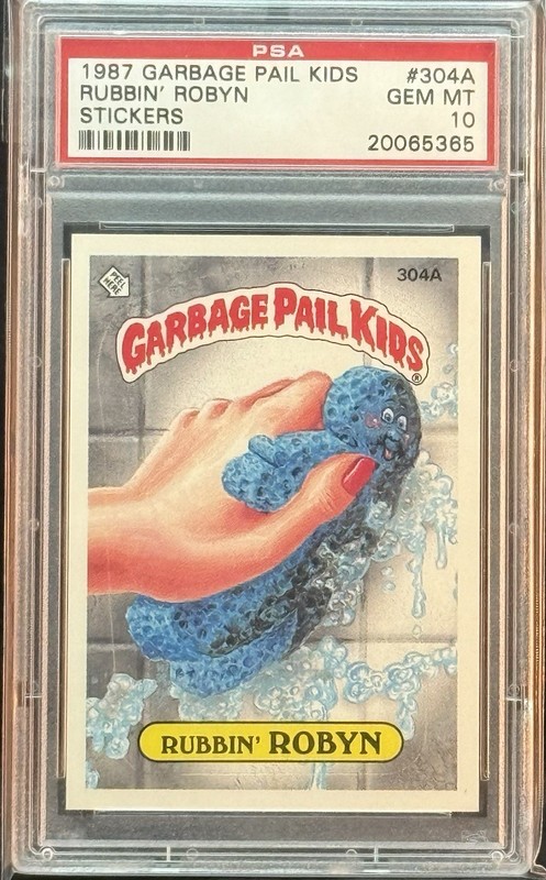 1987 GARBAGE PAIL KIDS SERIES 8 #304A RUBBIN ROBYN PSA 10 GEM MINT