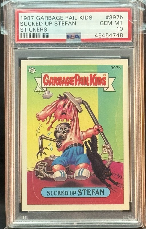 1987 GARBAGE PAIL KIDS SERIES 10 #397B SUCKED UP STEFAN PSA 10 GEM MINT