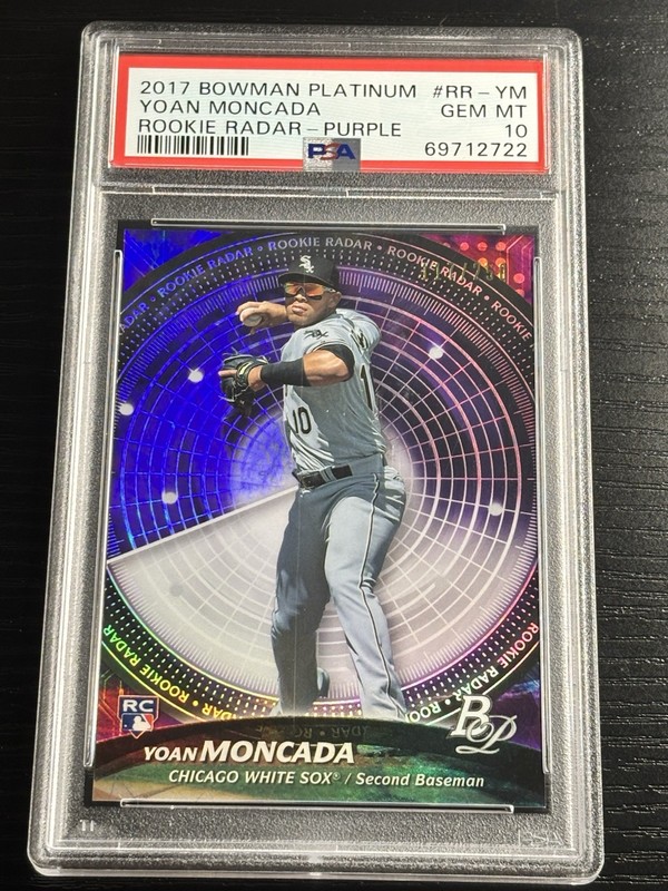 2017 Bowman Platinum Rookie Radar Purple /250 Yoan Moncada PSA 10 #RR-YM  RC SP