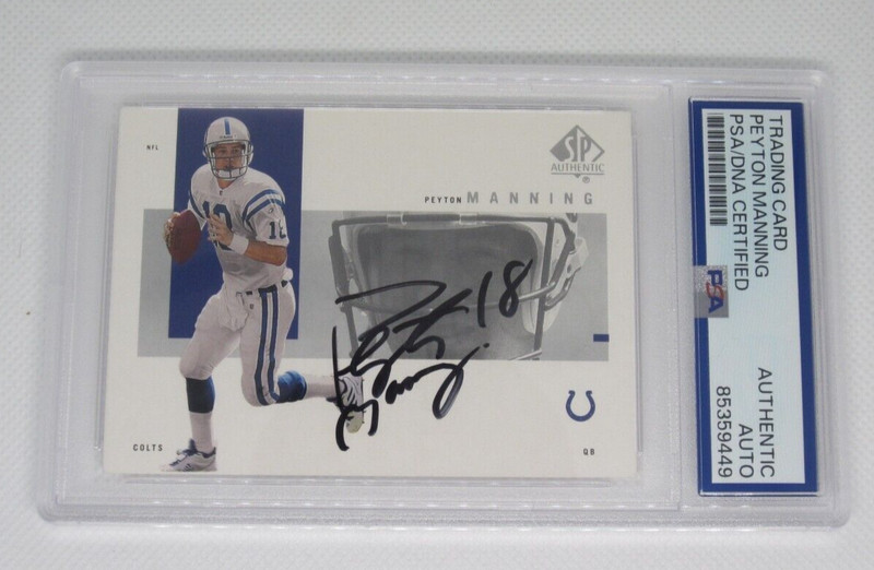 Peyton Manning signed autographed PSA DNA slabbed Upper Deck Indianapolis Colts