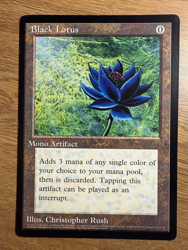 MTG Magic The Gathering Black Lotus Jumbo Card 1996 Scrye English