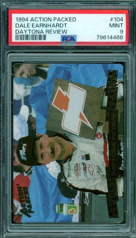 Dale Earnhardt Card 1994 Action Packed Daytona Avenue #104 PSA 9