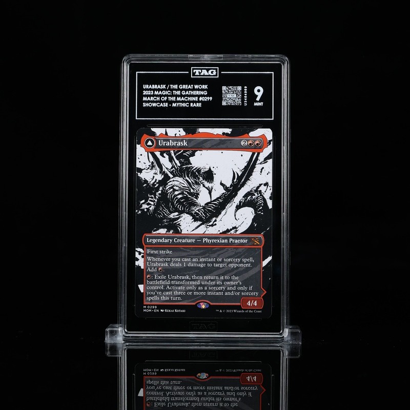 MTG, Urabrask, March of the Machine (Showcase, Mythic) TAG Grade 9
