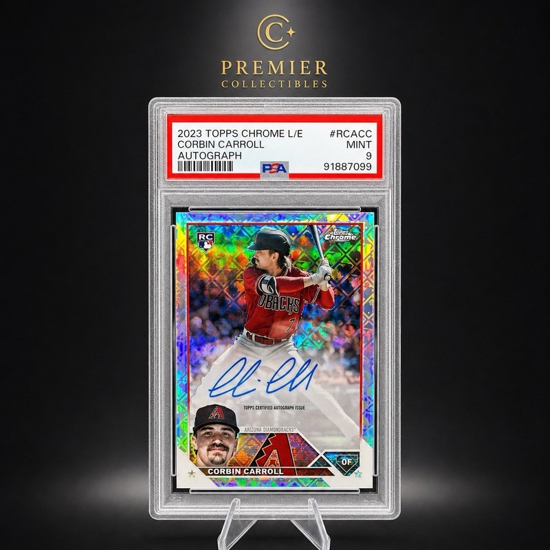 2023 Topps Chrome Logofractor Edition Autographs Corbin Carroll #RCA-CC (AU, RC)