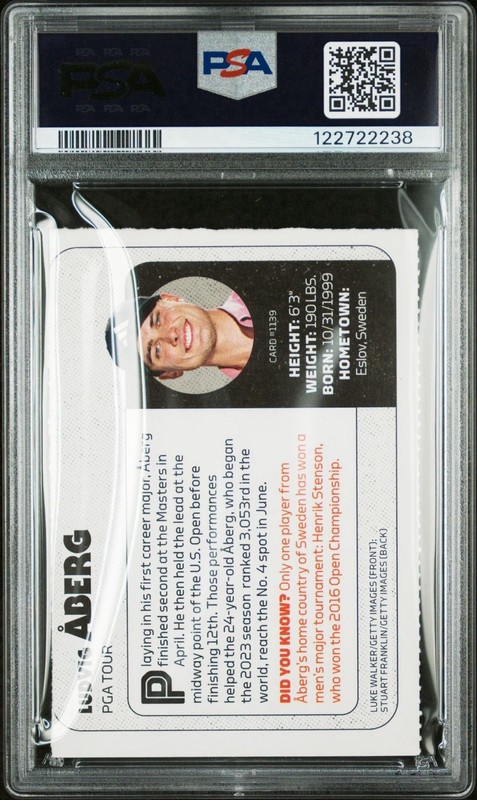 2024 SI For Kids #1139 Ludvig Aberg Signed Rookie Card GM MT 10 Auto PSA view 2