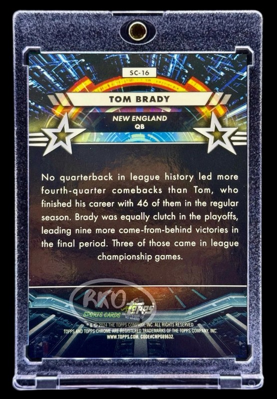 Tom Brady RARE SPACE REFRACTOR INVESTMENT CARD Non Auto Patriots MINT GOAT view 2